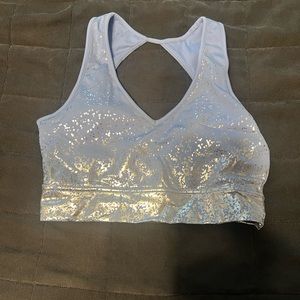 NWOT buffbunny MED bra icy blue